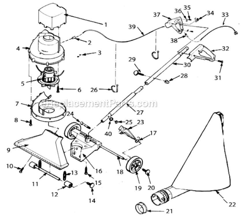 Page A Diagram and Parts List for 405EDI  Shop-Vac Utility Vacuum