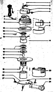 Unit Parts Diagram and Parts List for 900-12  Shop-Vac Utility Vacuum
