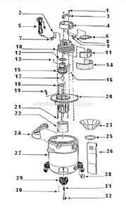 Part Location Diagram of 8493397 Shop-Vac Tank, 12 gallon