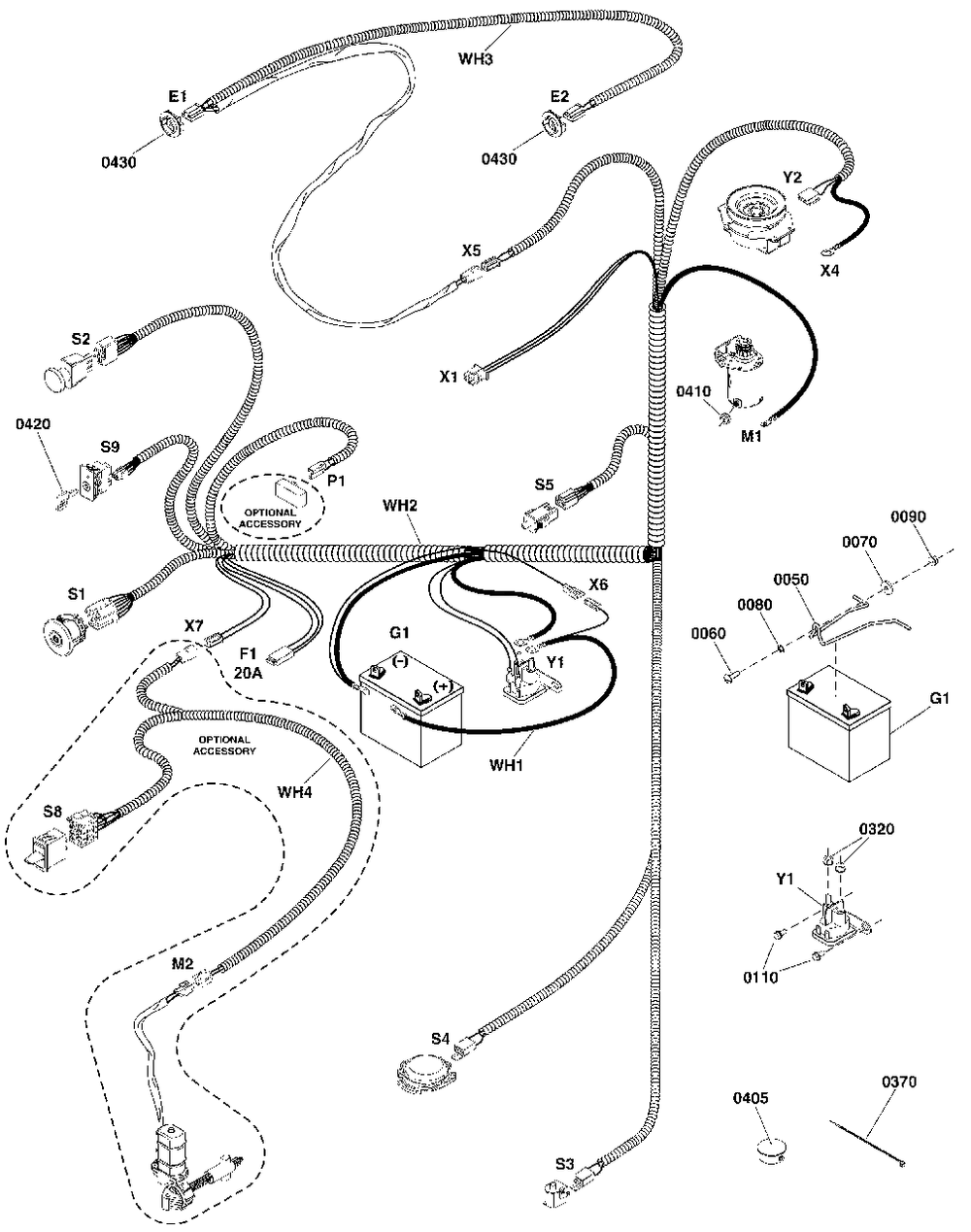 Electrical Group Diagram and Parts List for 2691668-02  Simplicity Lawn Tractor