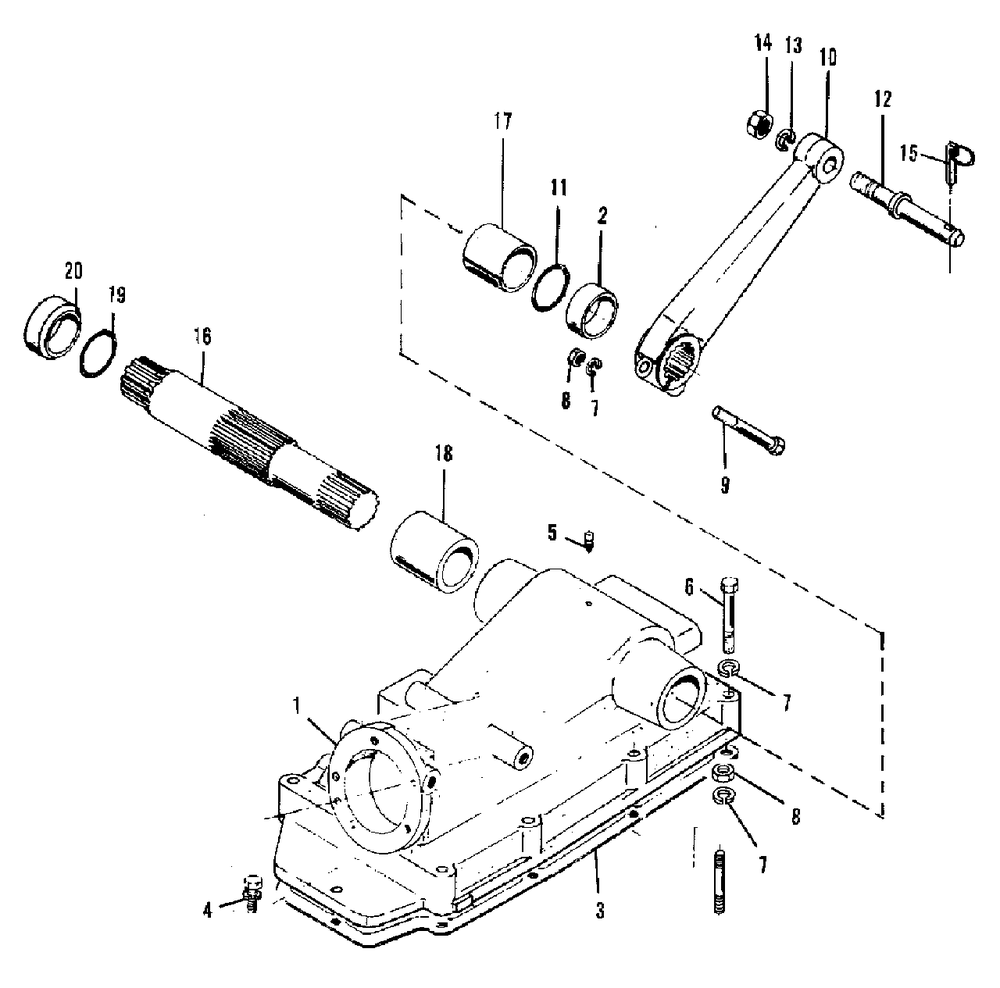 Lift Shaft - Housing Group (3486i62) Diagram and Parts List for 9528 2097173 Simplicity Lawn Tractor