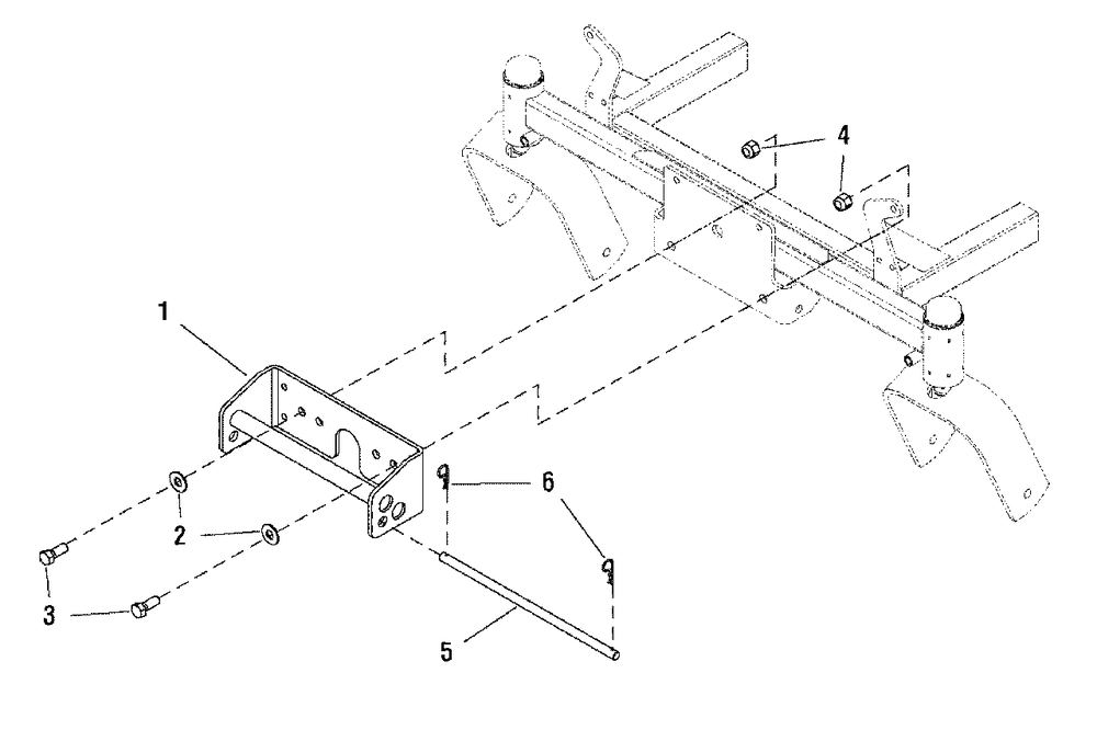 Weight Mount Group Diagram and Parts List for 5300189  Simplicity Lawn Tractor Accessories
