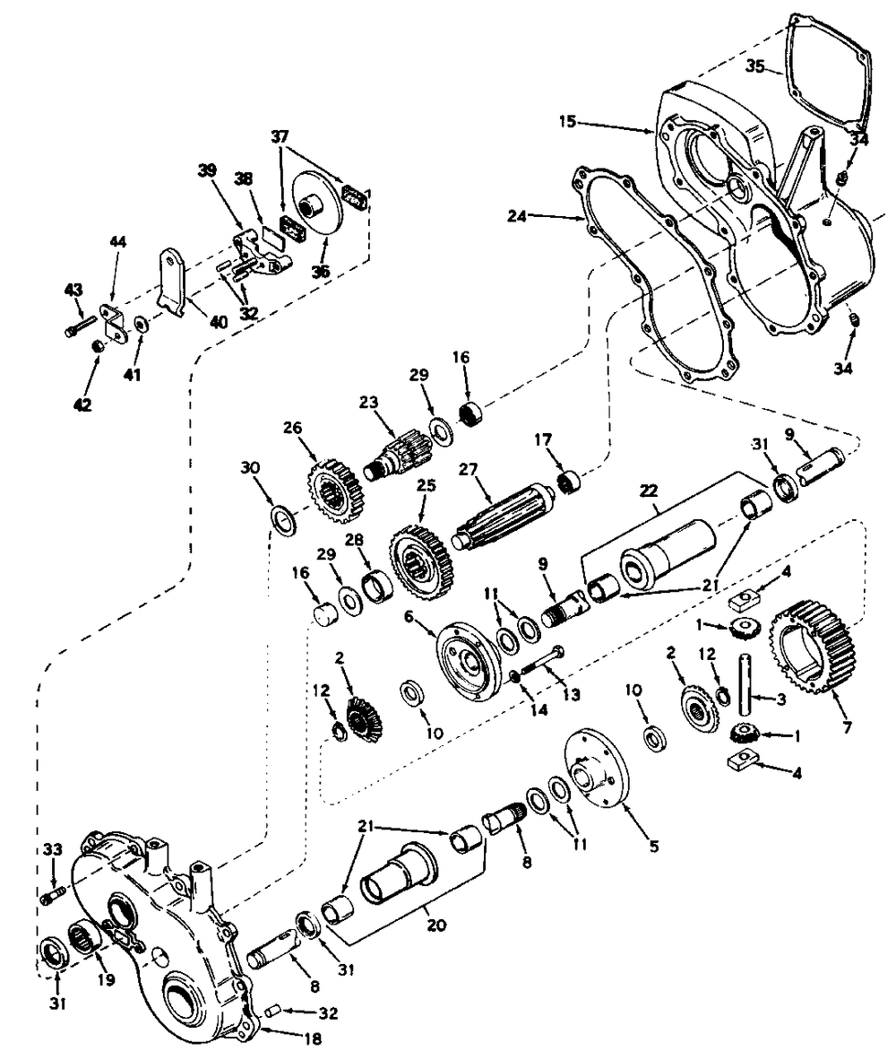 Peerless Gear Reduction And Differential Model 1323a - 1690912 Diagram and Parts List for 4211H 1690913 Simplicity Lawn Tractor