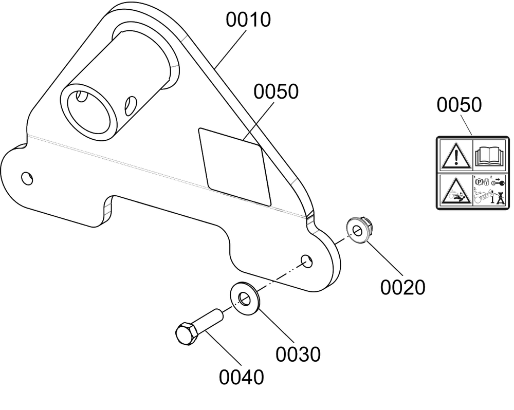 Service Jack Mating Kit Diagram and Parts List for 1697431  Simplicity Lawn Tractor Accessories
