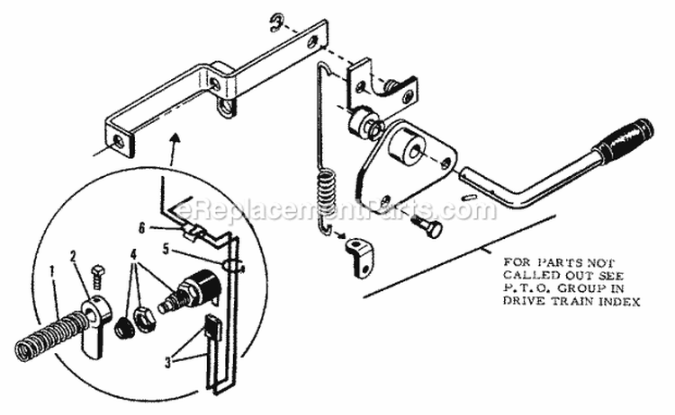 Front PTO Group - Manual (1505I32) Diagram and Parts List for 1600046  Simplicity Lawn Tractor