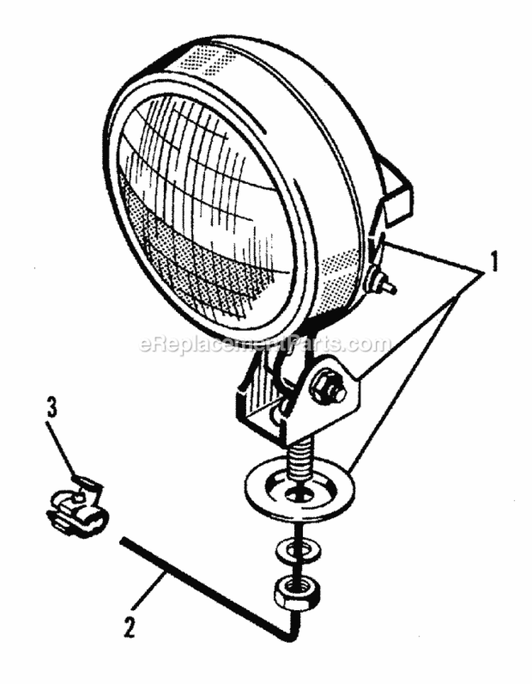 Rear Light Group (1505I29) Diagram and Parts List for 1600046  Simplicity Lawn Tractor