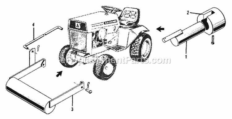 Weight Group - Counterweights (1505I40) Diagram and Parts List for 1600046  Simplicity Lawn Tractor