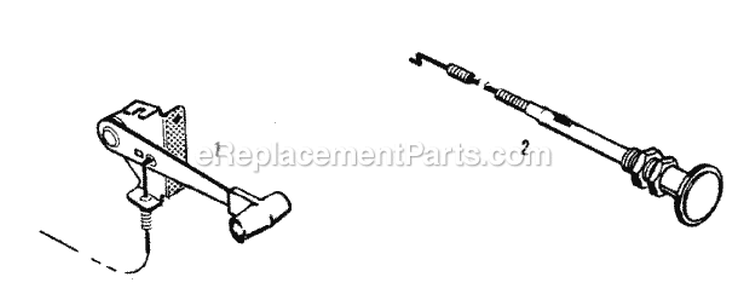 Controls Group - Choke  Throttle (1506I26) Diagram and Parts List for 1600258  Simplicity Lawn Tractor