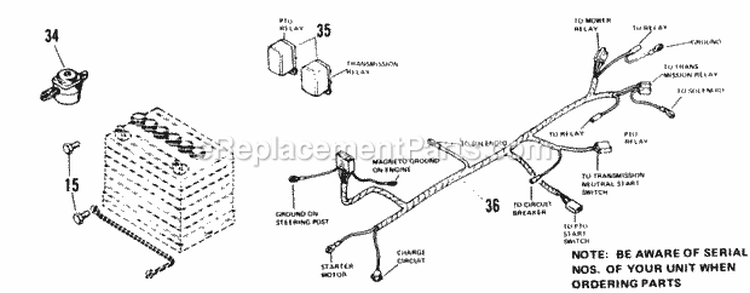 Electrical Group (6008  6011) - Diagram 2 Diagram and Parts List for 1690193  Simplicity Lawn Tractor