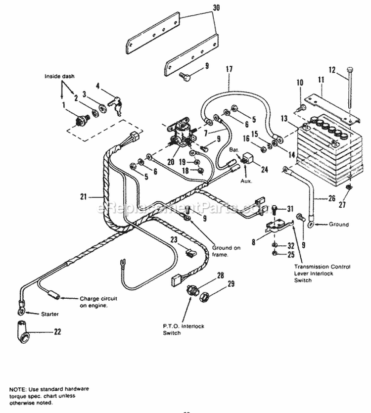 Electrical Group - 1690759 SN 3617 And Below Diagram and Parts List for 1690759  Simplicity Lawn Tractor