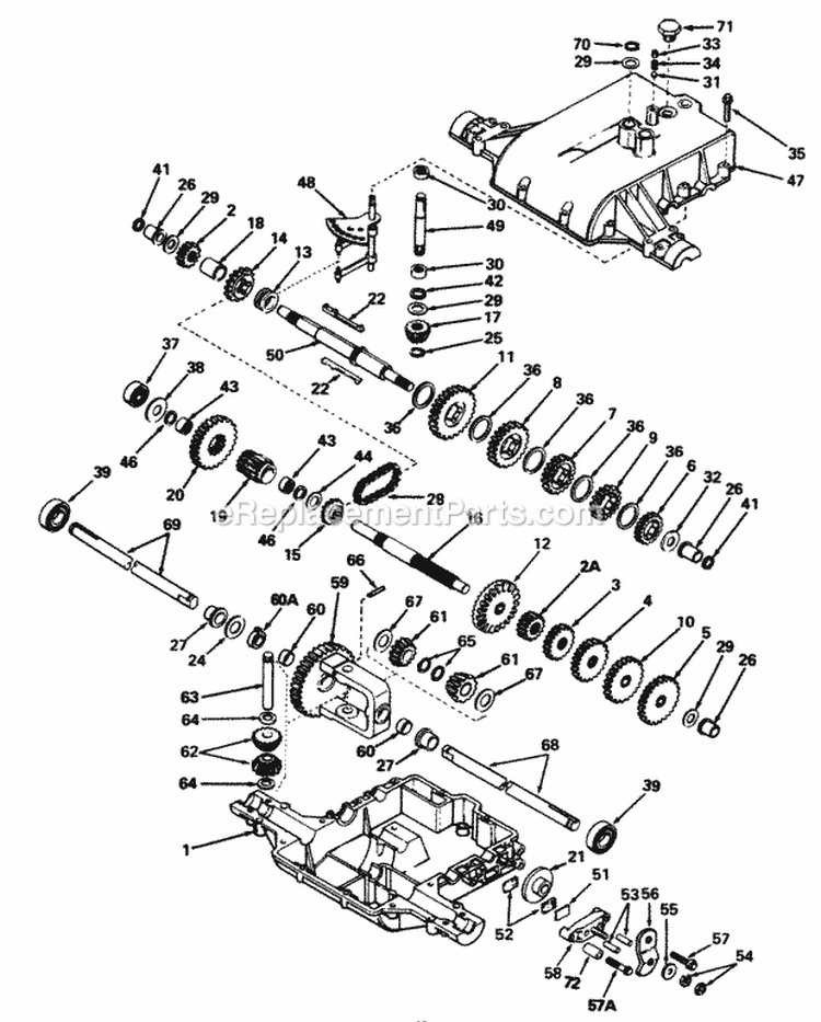 Peerless Model 801-019 Diagram and Parts List for 1690842  Simplicity Lawn Tractor