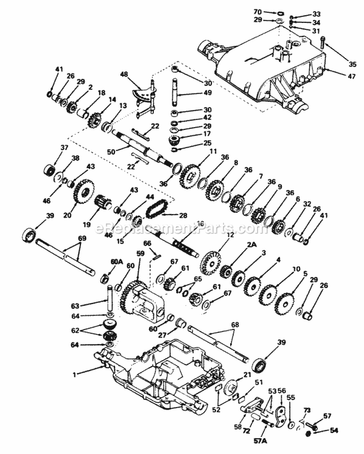 Peerless Model 801-019A Diagram and Parts List for 1690842  Simplicity Lawn Tractor