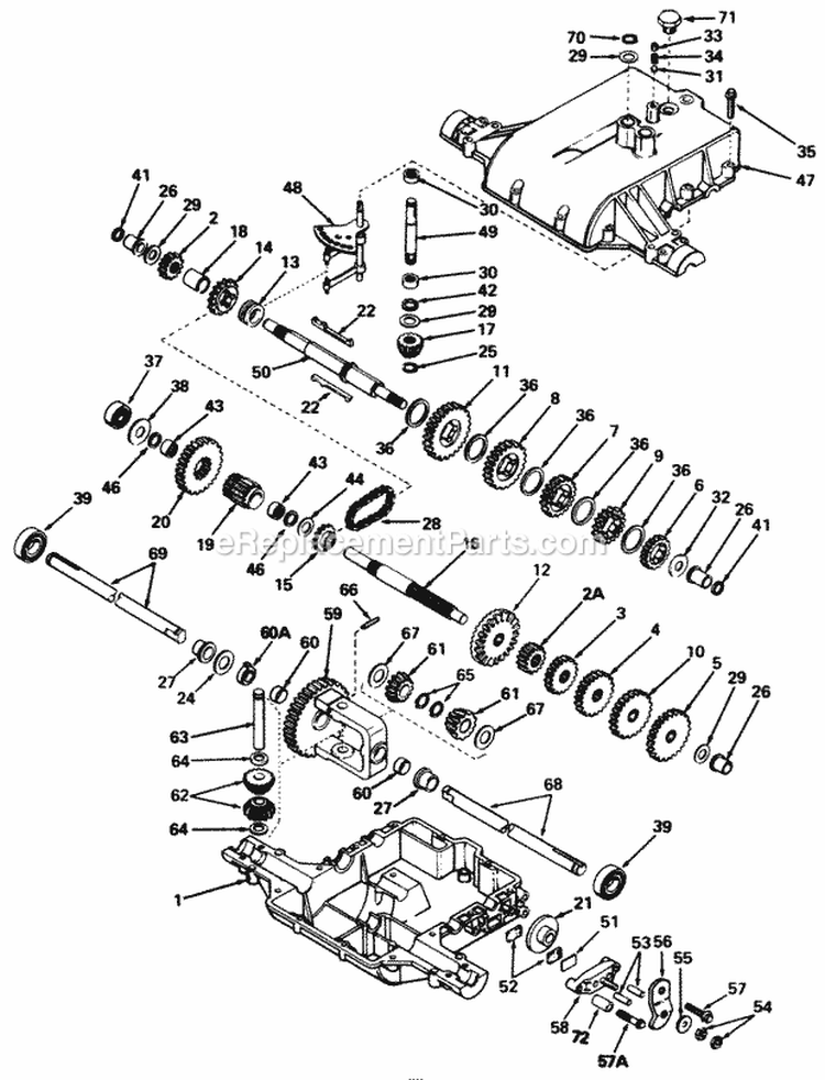 Peerless Model 801-019 Diagram and Parts List for 1690699  Simplicity Lawn Tractor