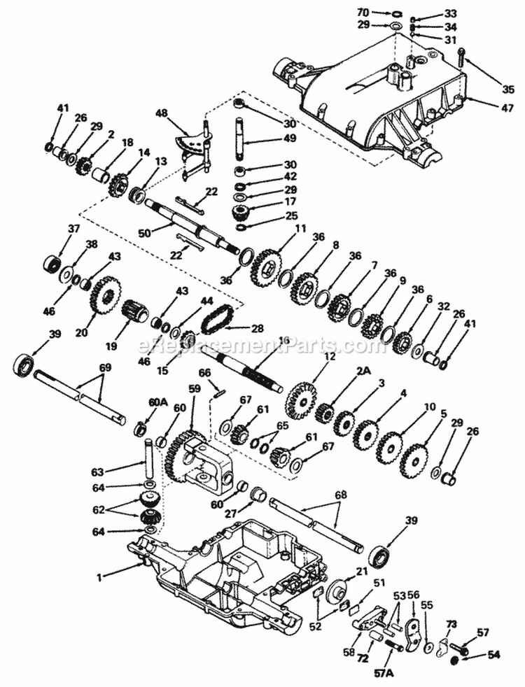 Peerless Model 801-019A Diagram and Parts List for 1691176  Simplicity Lawn Tractor