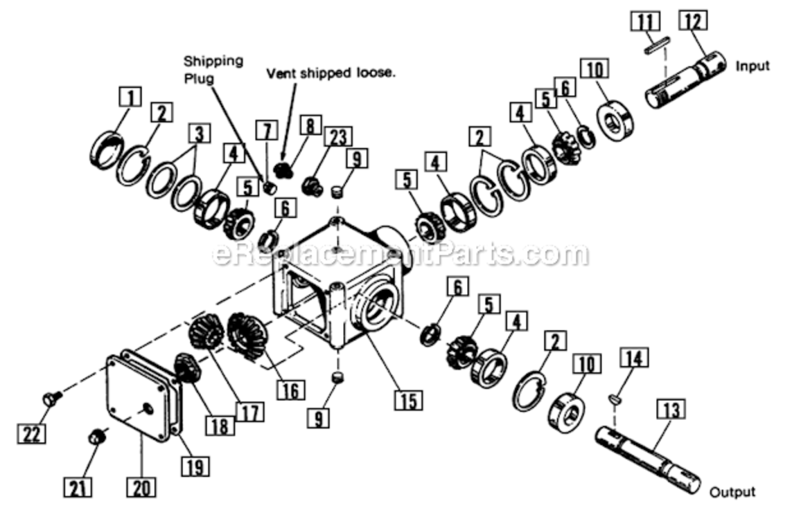 60_Mower_Arbor_And_Drive_Group Diagram and Parts List for 1691339  Simplicity Lawn Tractor