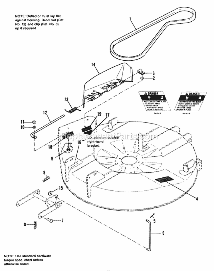 30 Miscellaneous Group Diagram and Parts List for 1690369  Simplicity Lawn Tractor
