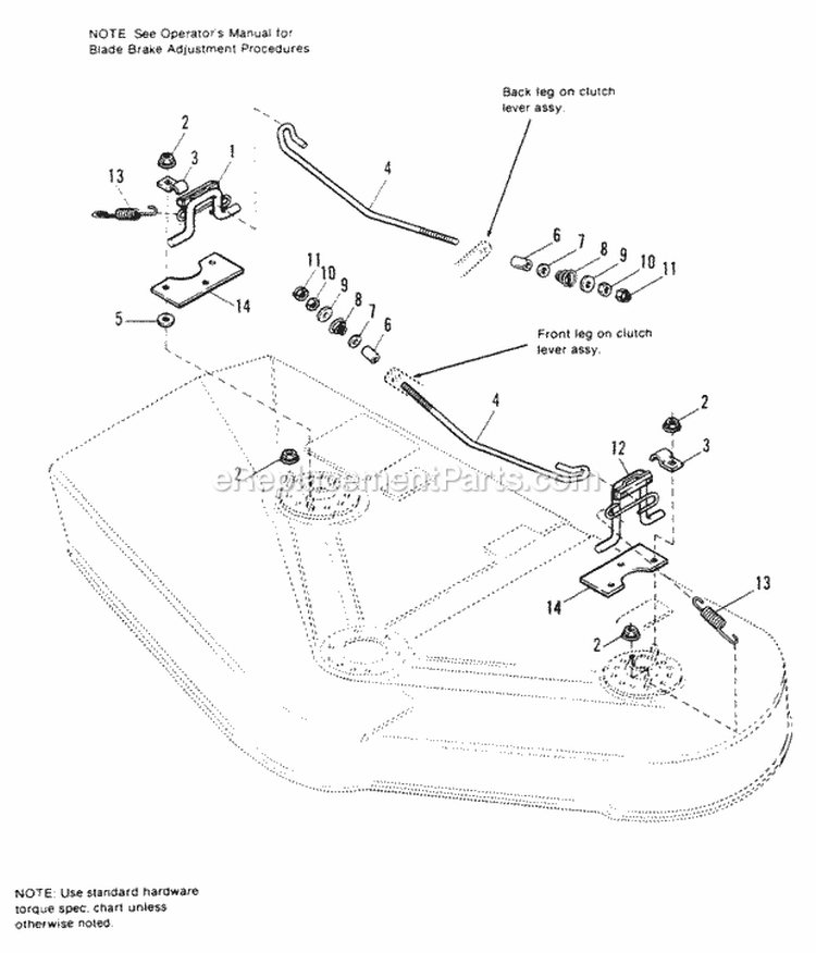 Page D Diagram and Parts List for 1691625  Simplicity Lawn Tractor