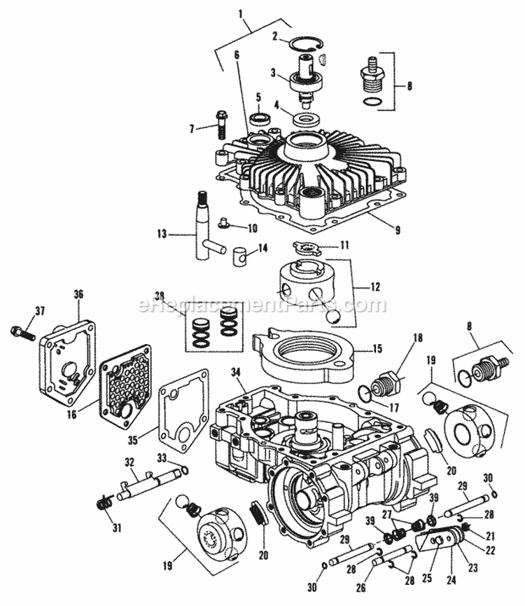 Housing Group Diagram and Parts List for 1691799  Simplicity Lawn Tractor