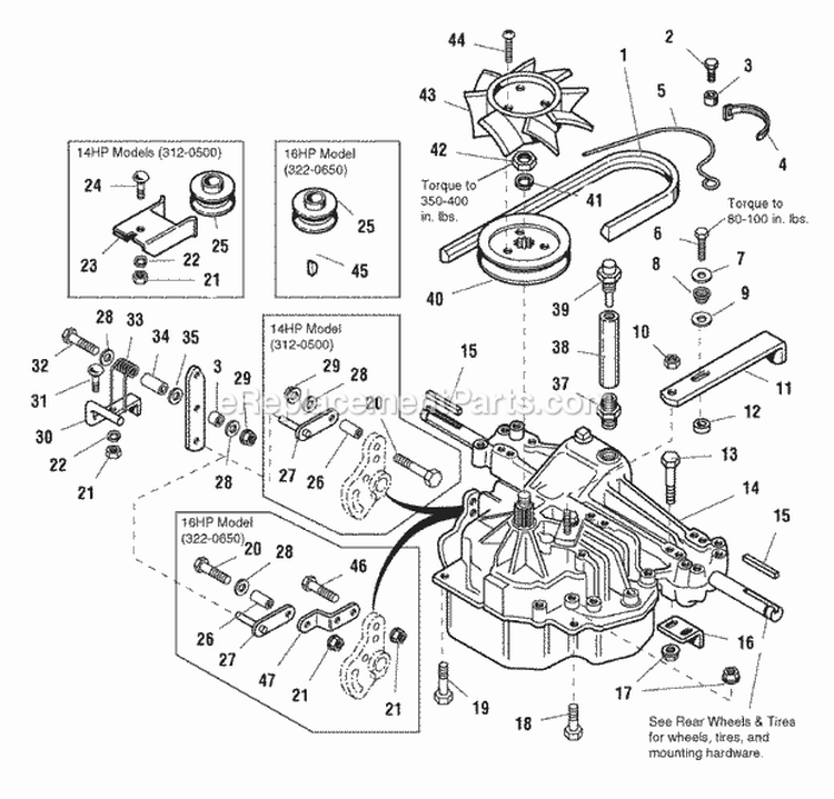 Drive  Belt Group (985091) Diagram and Parts List for 1692770  Simplicity Lawn Tractor