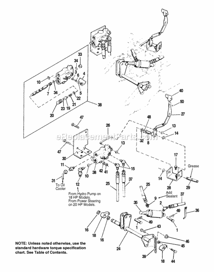 Implement Lift Group Diagram and Parts List for 1692454  Simplicity Lawn Tractor