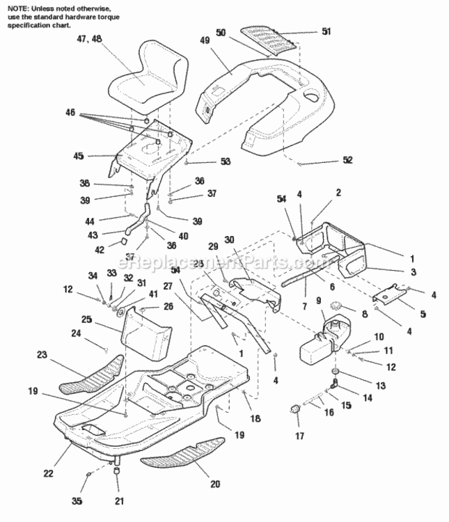 Frame  Fuel System - Later 11Hp Gear 12Hp Hydro  13Hp Hydro Diagram and Parts List for 1693042  Simplicity Lawn Tractor
