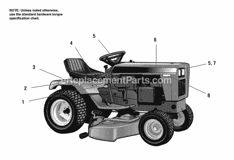 Decals - Brand  Model Diagram and Parts List for 1692799  Simplicity Lawn Tractor