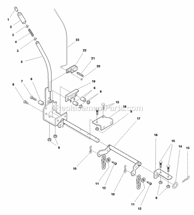 Lift Mechanism Group - Manual 44 (985787) Diagram and Parts List for 1693858  Simplicity Lawn Tractor