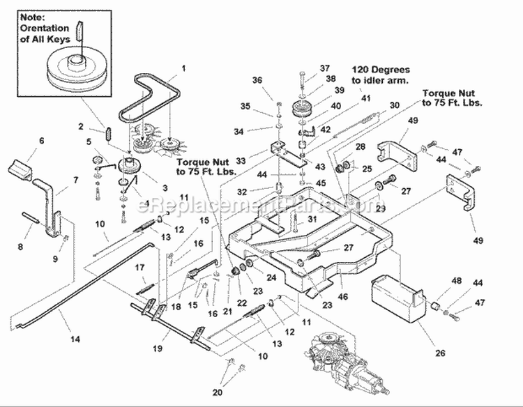 Carrier Group (Y985493) Diagram and Parts List for 1693233  Simplicity Lawn Tractor