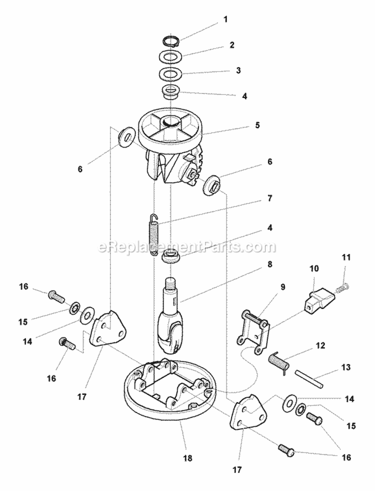 Tilt Assembly - Service Parts (1716258) Diagram and Parts List for 1692871  Simplicity Lawn Tractor