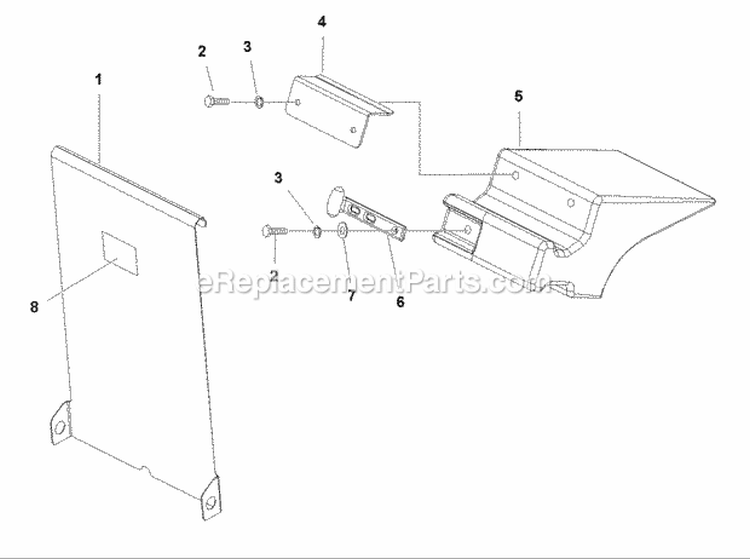 Mulching Group (986066) Diagram and Parts List for 1694102  Simplicity Lawn Tractor