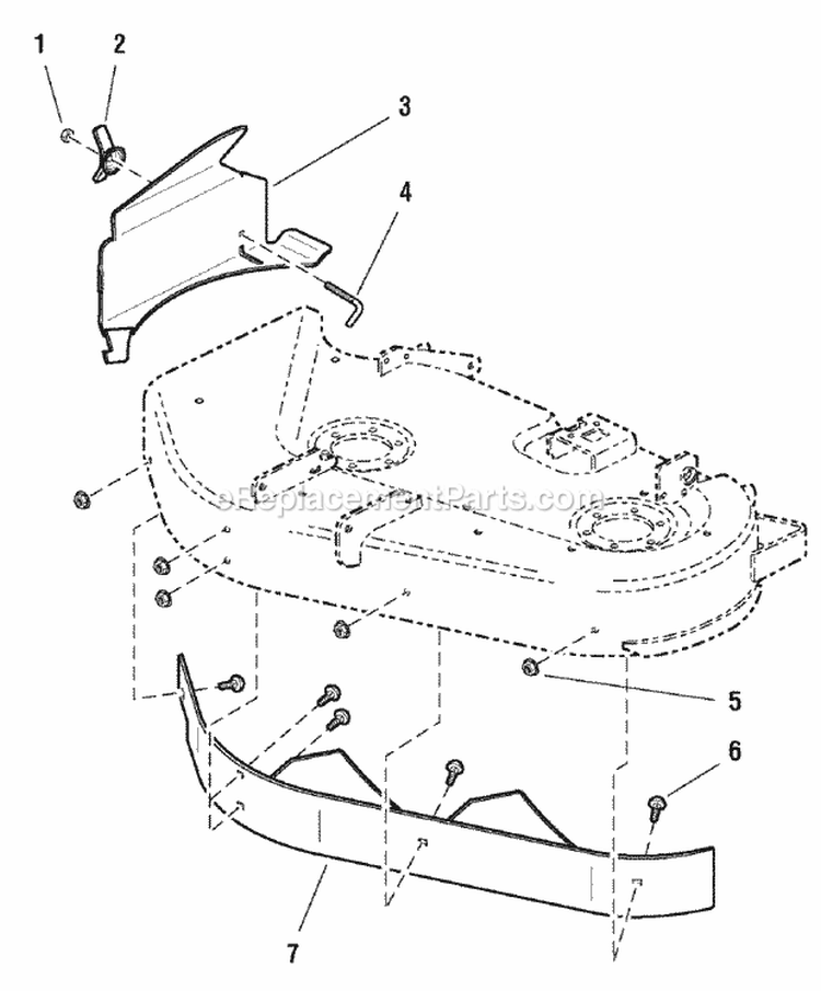34 Mower Deck - Grass Mulcher - 13Hp Diagram and Parts List for 1694494  Simplicity Lawn Mower