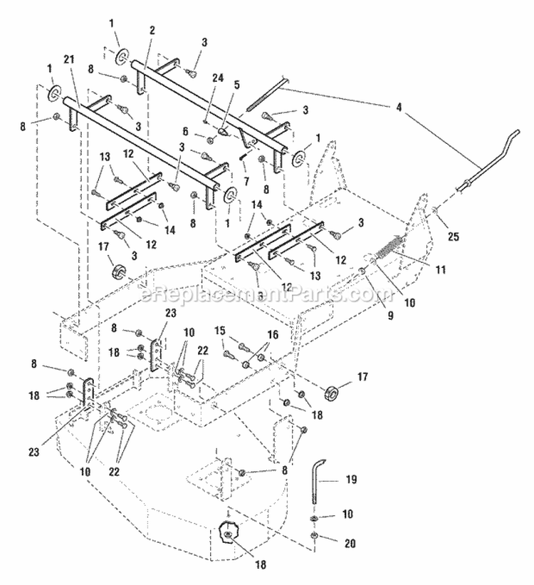 32 Mower Deck - Height Adjustment (Fi0042) Diagram and Parts List for 1694562  Simplicity Lawn Mower