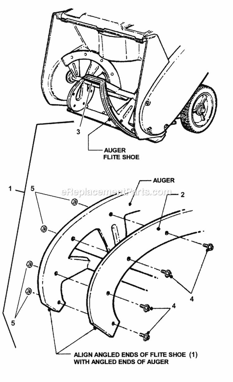 Flight Shoe Kit (026Fskit) Diagram and Parts List for 1694583  Simplicity Snow Blower