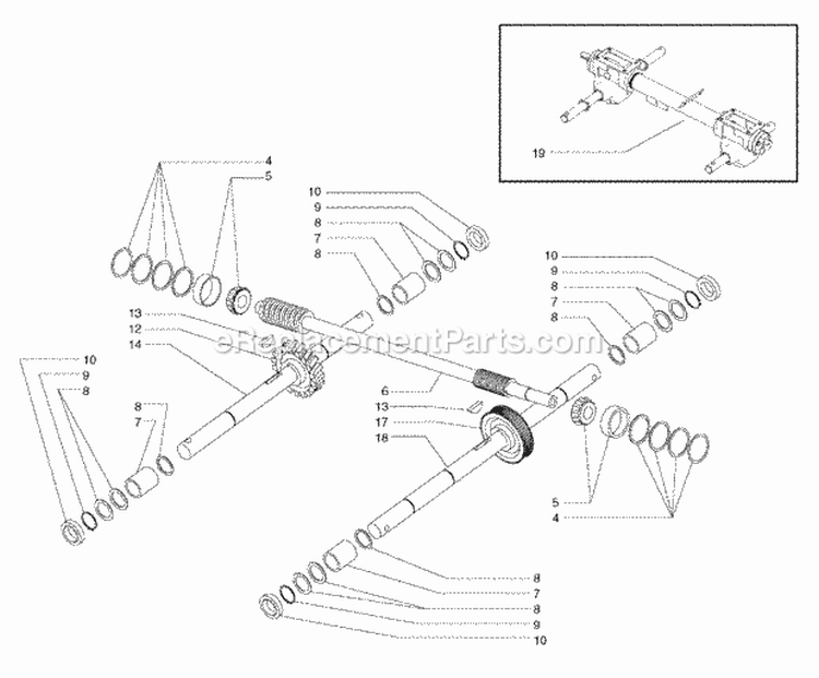 Wheel  Tiller Shaft Group (988655) Diagram and Parts List for 1695767  Simplicity Tiller