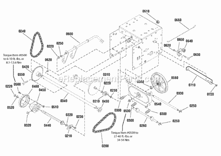 Traction Drive Group - Std (2989655) Diagram and Parts List for 1695984  Simplicity Snow Blower