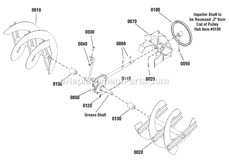 Auger Drive Group - Heavy Duty (2988432 2988503) Diagram and Parts List for 1695655  Simplicity Snow Blower