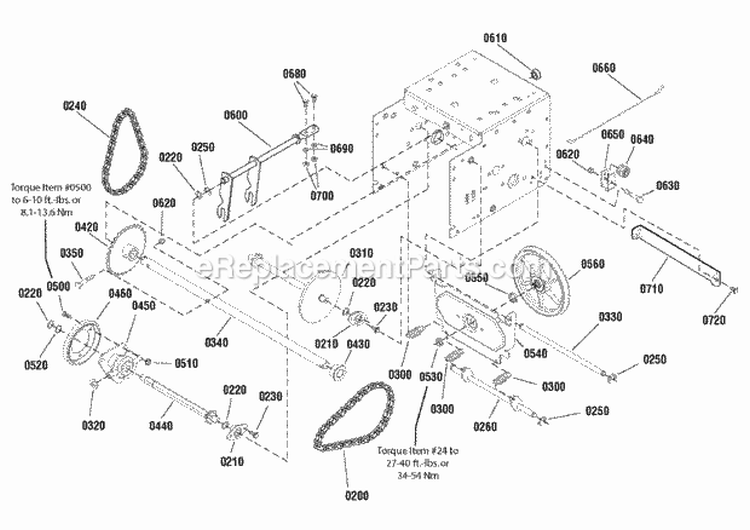 Traction Drive Group - Standard (2989173) Diagram and Parts List for 1696202-01  Simplicity Snow Blower