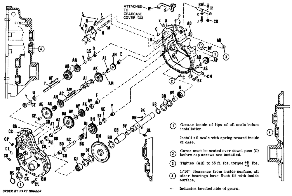 Transmission Group Diagram and Parts List for 3212V 990571 Simplicity Lawn Tractor