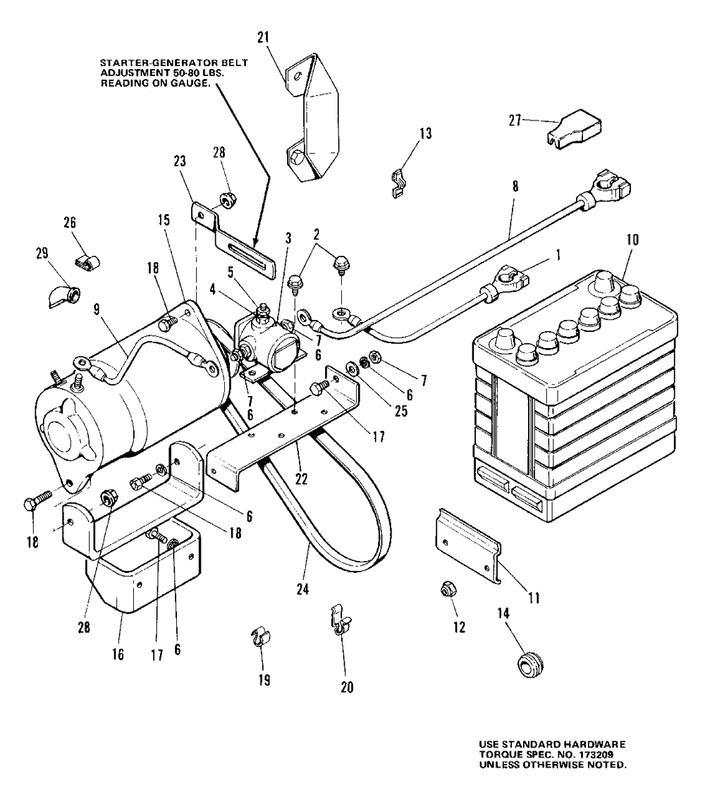 Electrical Group (7010 And 7016) Diagram and Parts List for 7010 1690234 Simplicity Lawn Tractor