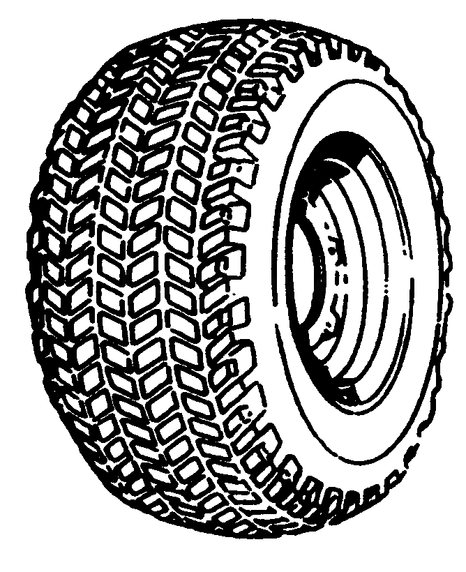 Factory Field Turf Wheel And Tire Mfg. No. 990955 Diagram and Parts List for 4041 990954 Simplicity Lawn Tractor