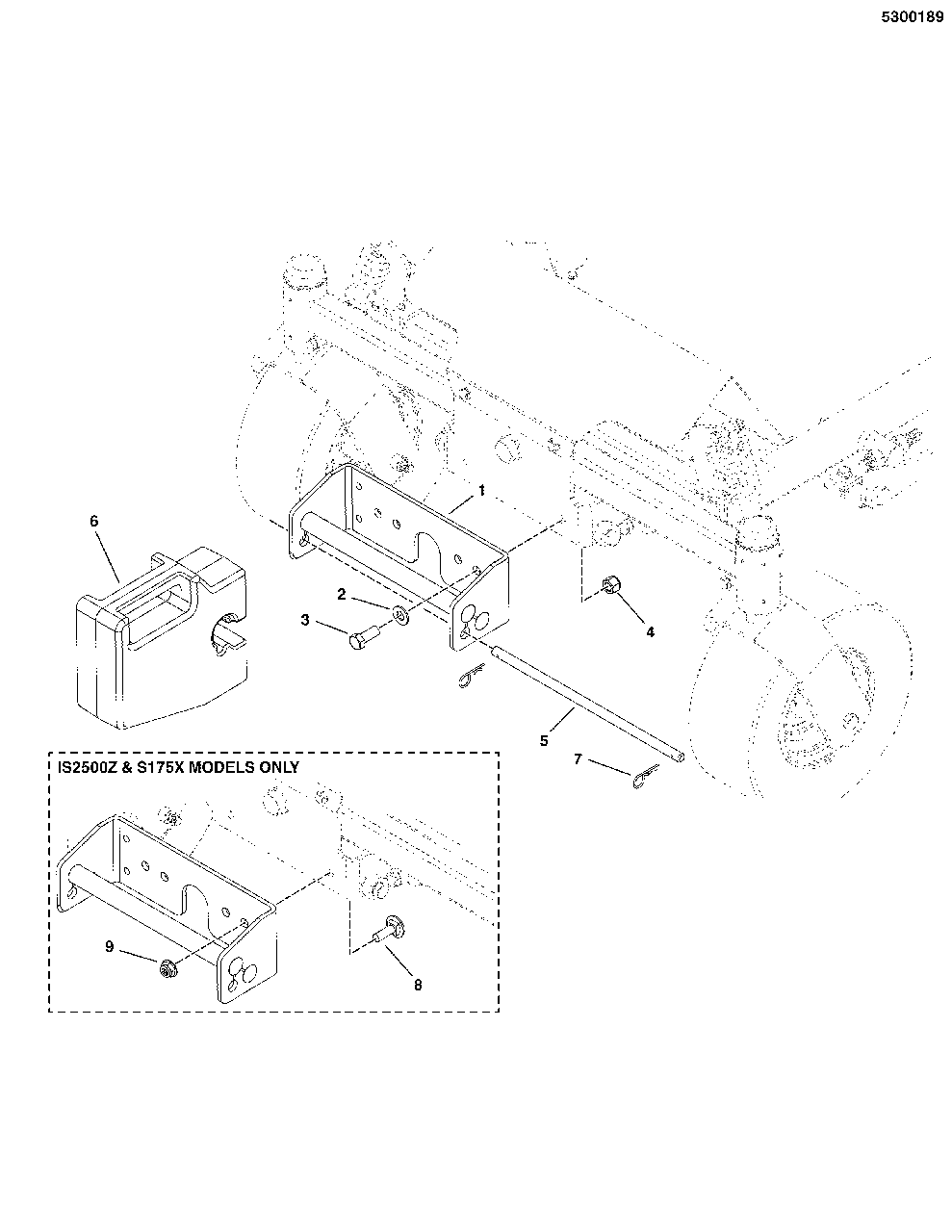 Weight Mount Group, 66/100 Lbs Diagram and Parts List for 5600778  Simplicity Lawn Tractor Accessories
