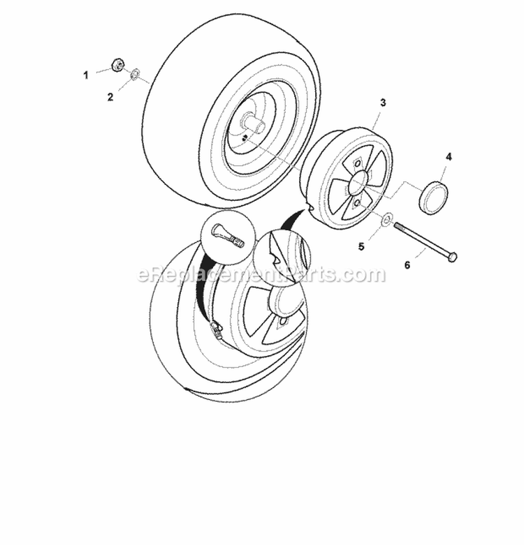 1694363 - Weight Wheel (1694363) Diagram and Parts List for 1694264  Simplicity Lawn Tractor