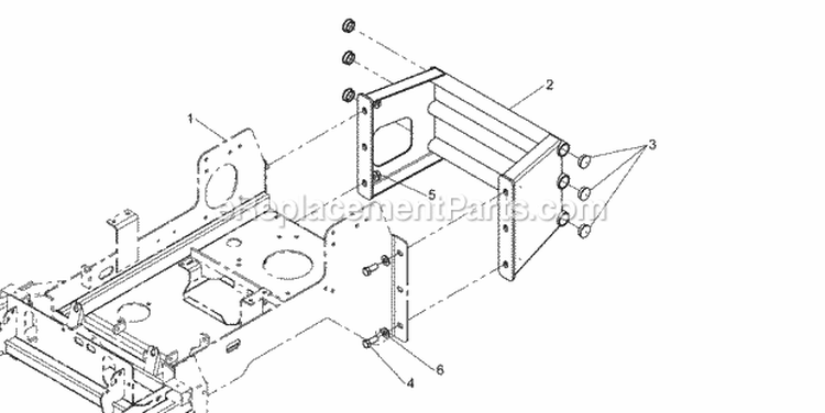 Rear Bumper Group (197Bmp0) Diagram and Parts List for 1694769  Simplicity Lawn Tractor
