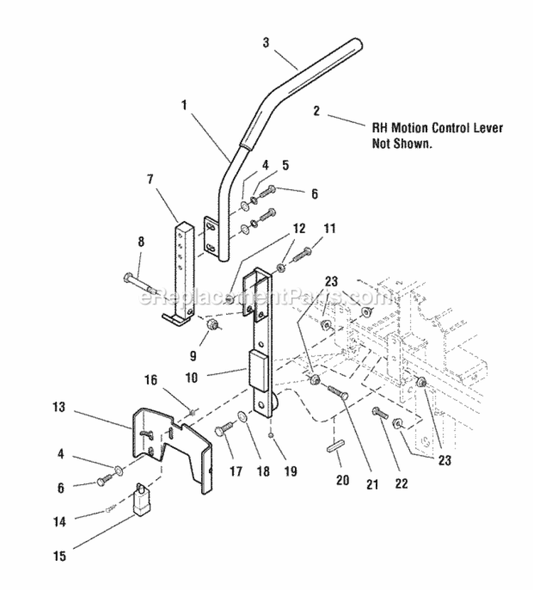 Motion Control Group - Upper (4235Mcgu) Diagram and Parts List for 1694764  Simplicity Lawn Tractor