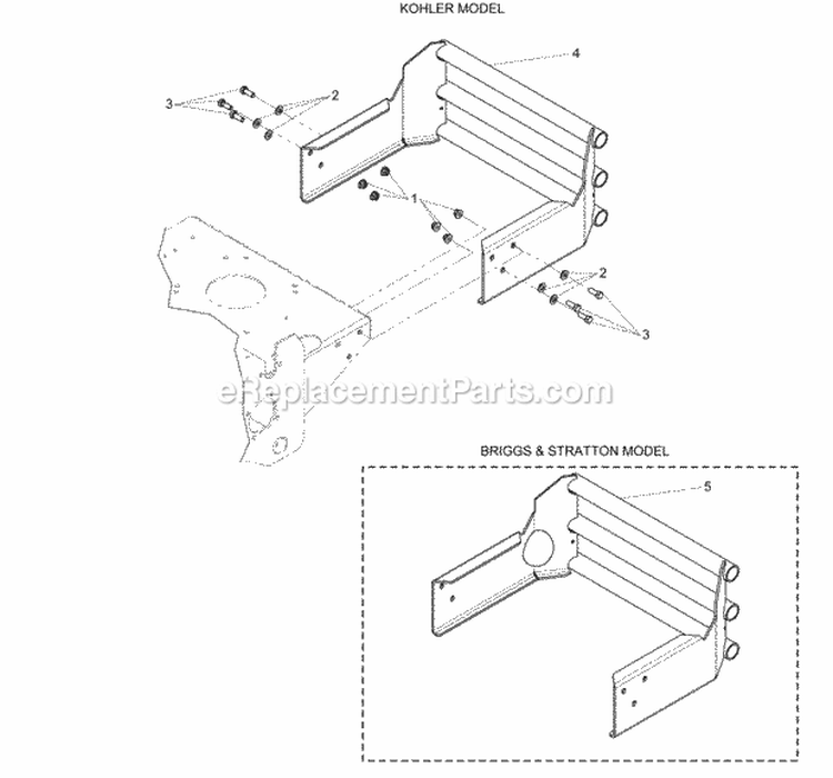 Bumper Group (273Bmp0) Diagram and Parts List for 2690487  Simplicity Lawn Tractor