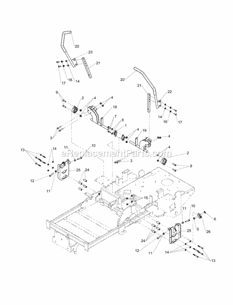 Control Group Upper (273Mcg1) Diagram and Parts List for 2690487  Simplicity Lawn Tractor