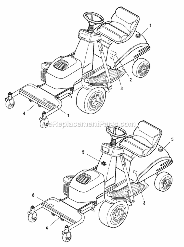 Decals - Brand  Model (B986796 986797 986801 986802) Diagram and Parts List for 1695036  Simplicity Lawn Tractor
