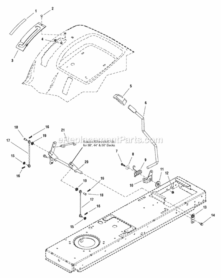 Lift Group - Manual (986849 987119) Diagram and Parts List for 2690471  Simplicity Lawn Tractor