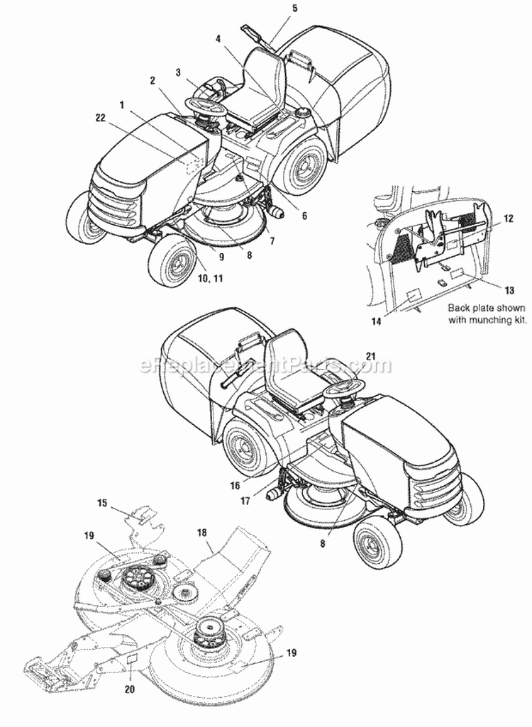Decals Group - Safety  Common (C986625 986626 986629 986630 2987919 986061 2987926) Diagram and Parts List for 1694671  Simplicity Lawn Tractor