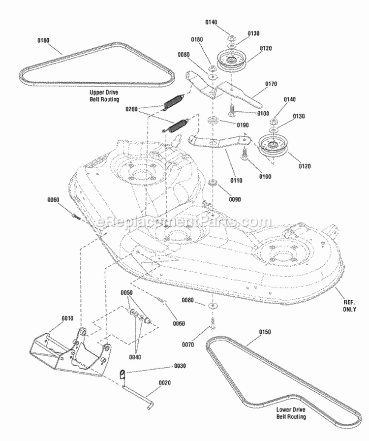 52 Clutch  Support Group - 4Wd (988951) Diagram and Parts List for 2690932  Simplicity Lawn Tractor